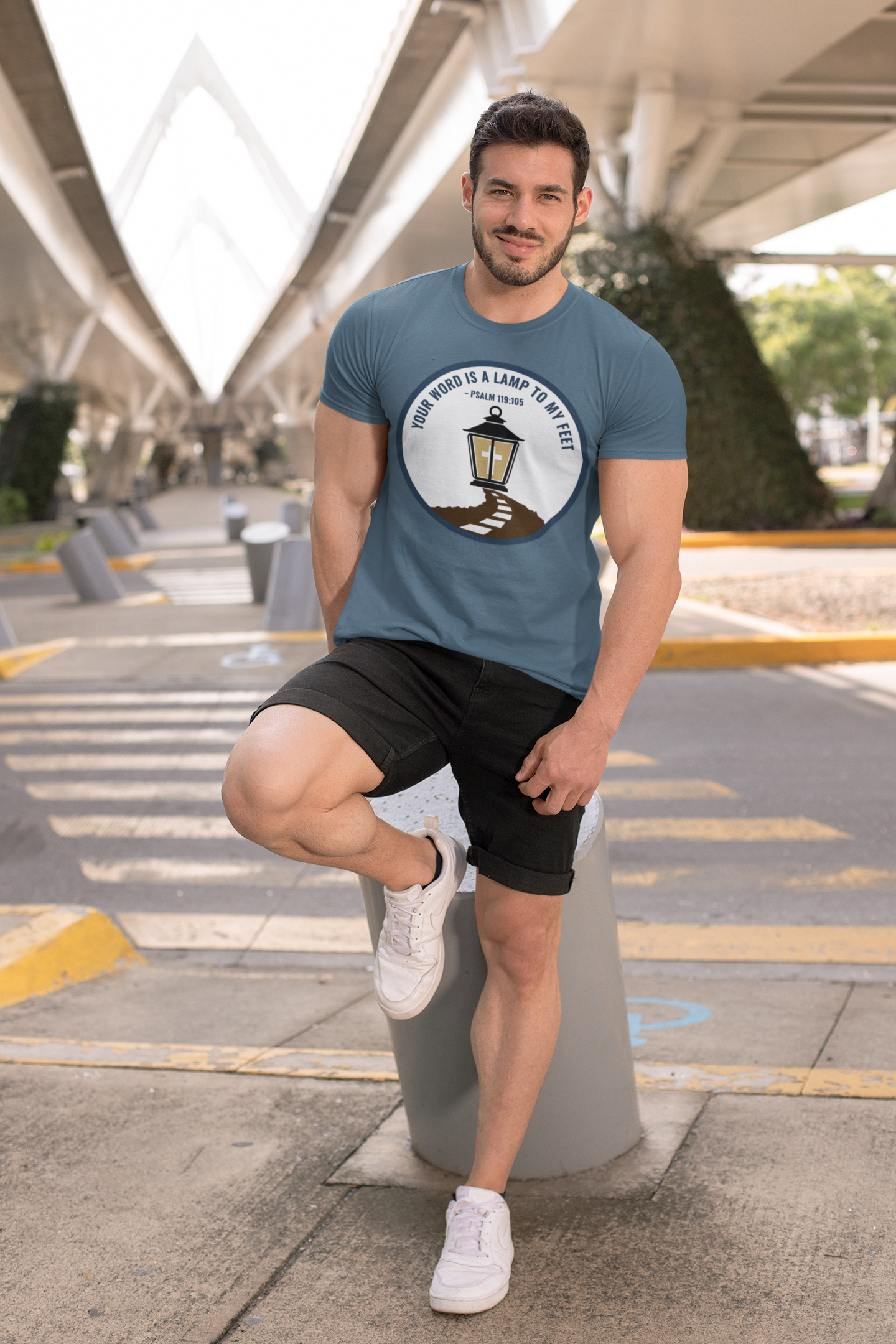 Your Word is a Lamp to My Feet Psalm 119:105 Inspirational Christian T-Shirt