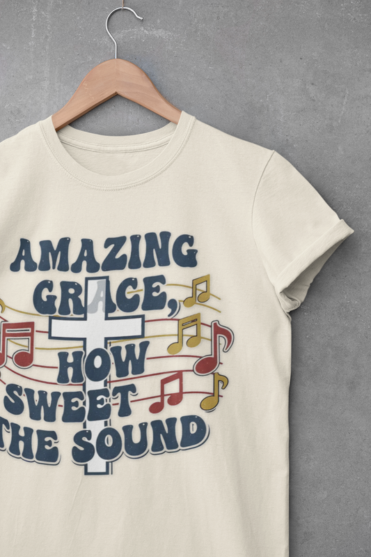 Amazing Grace Musical Unisex Softstyle Christian T-Shirt