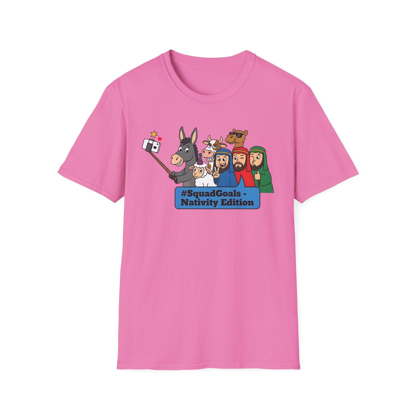 Nativity Squad Goals Selfie Funny Christmas Holiday T-Shirt