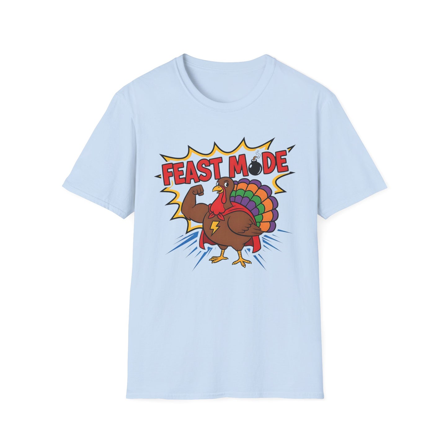 Feast Mode Funny Thanksgiving Turkey T-Shirt