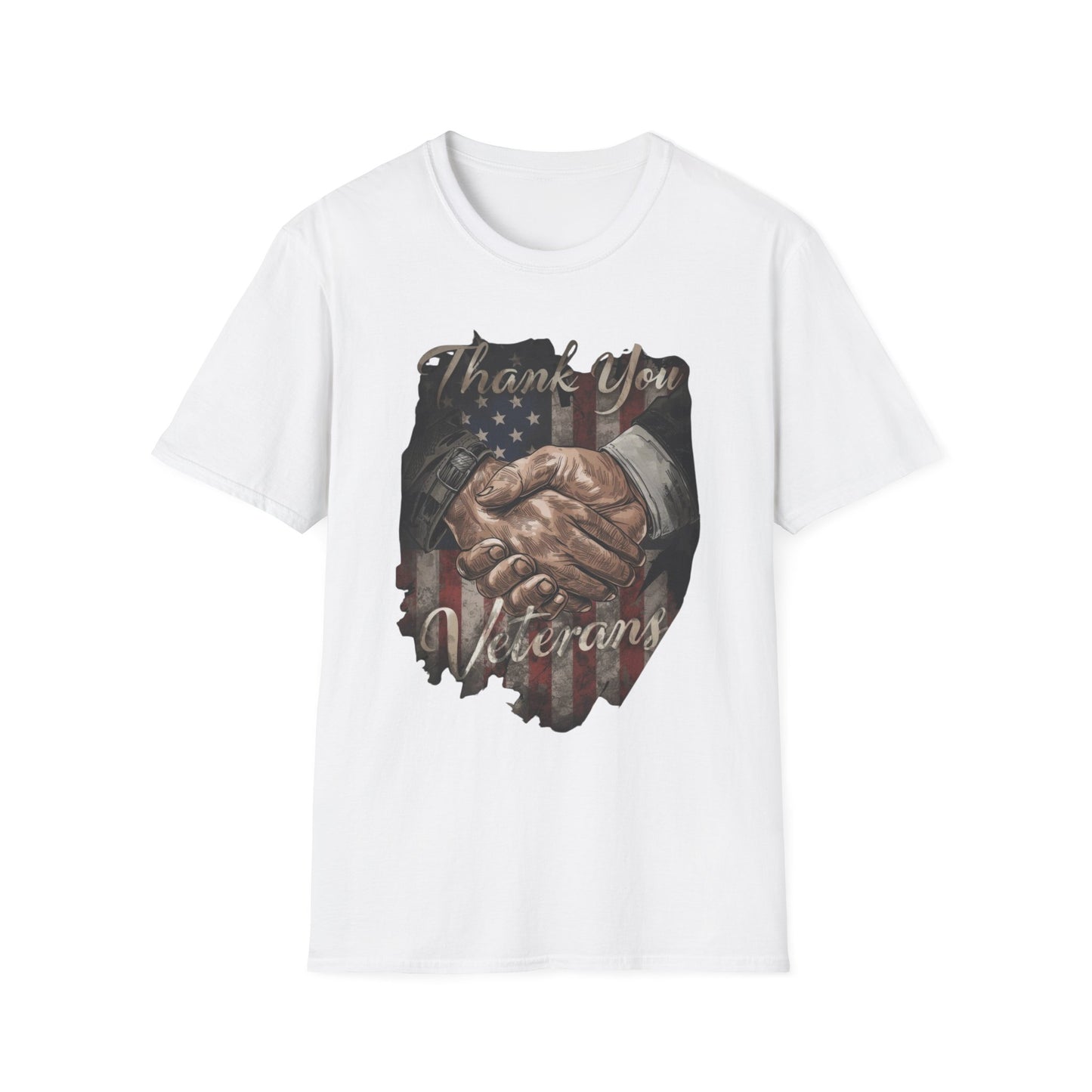 Thank You Veterans Unisex Softstyle Patriotic T-Shirt