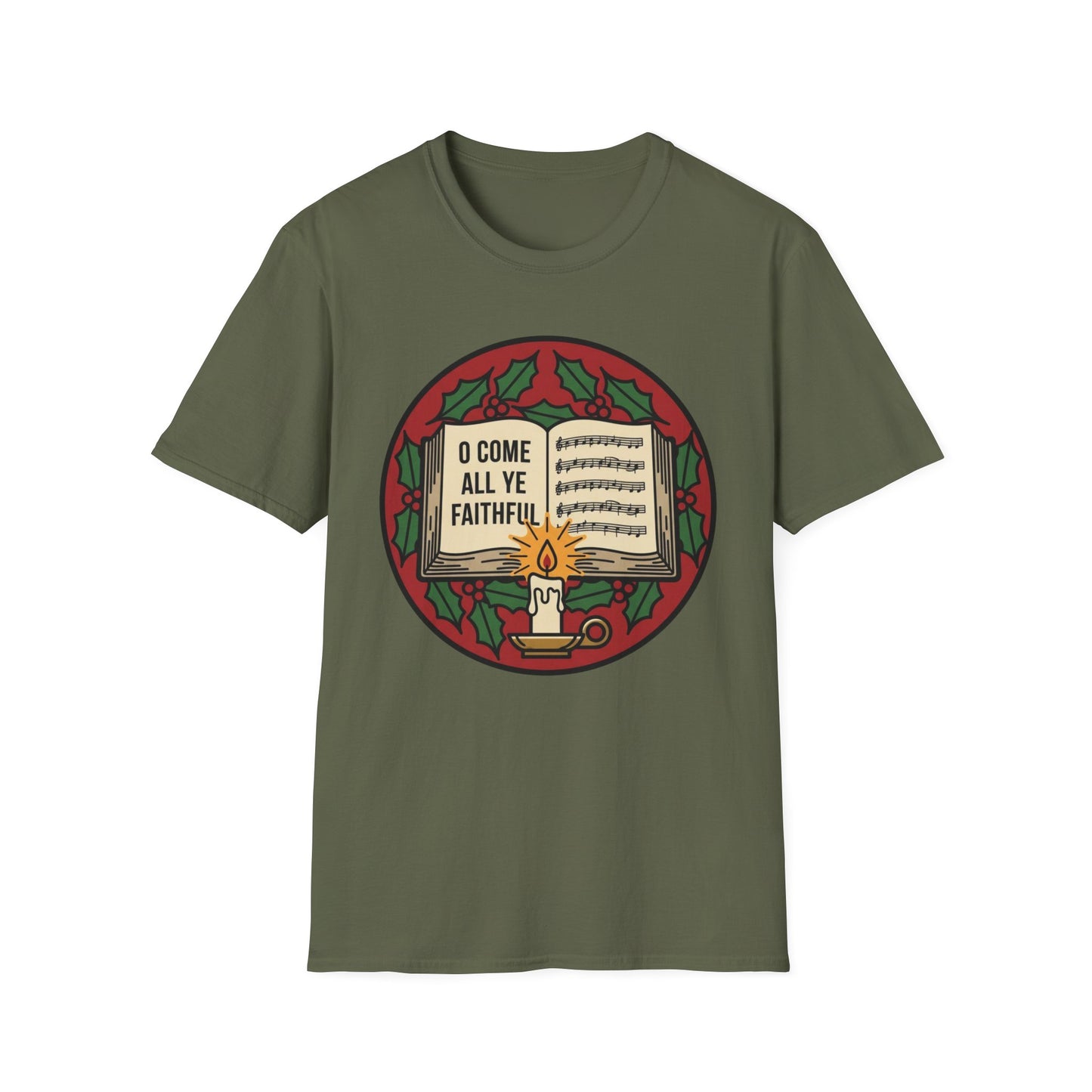 “O Come All Ye Faithful” Christmas T-Shirt