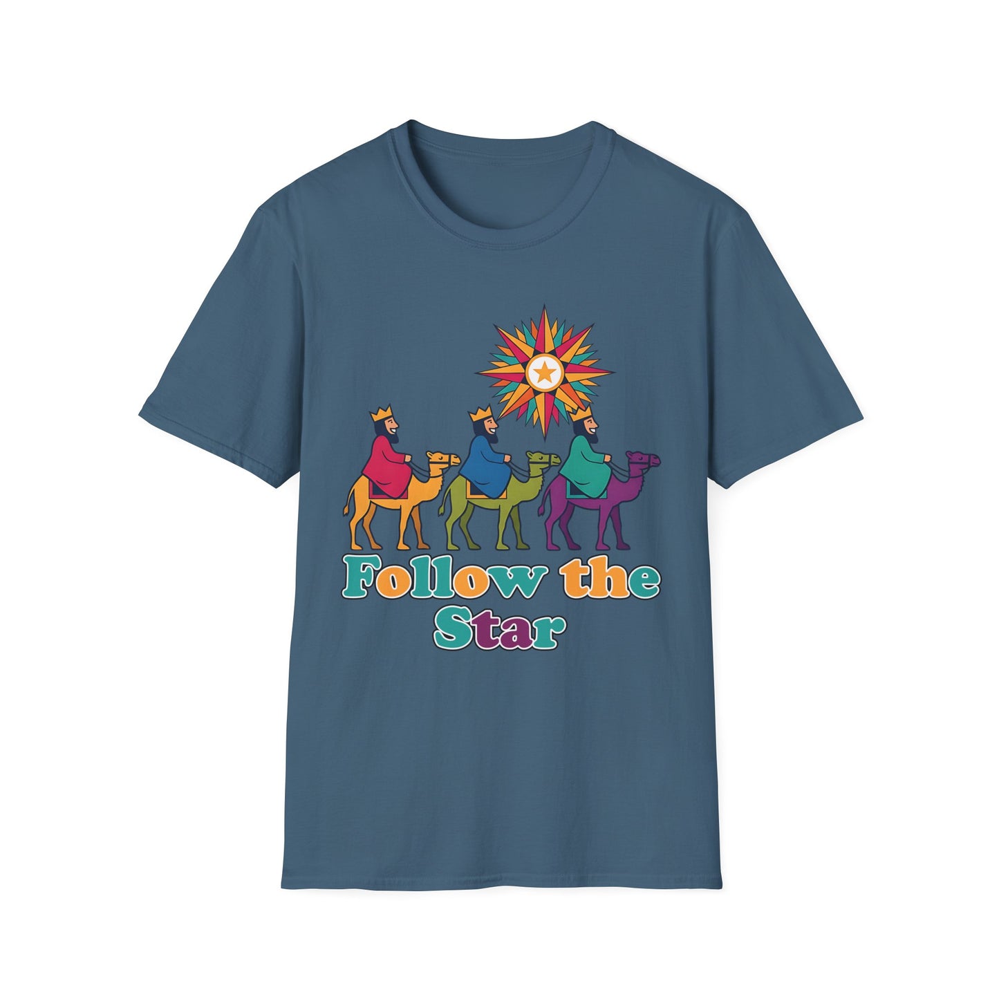 Follow the Star Christian Christmas T-Shirt