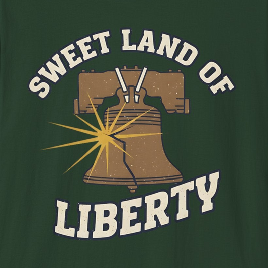 A177 - Liberty Bell 'Sweet Land of Liberty' Patriotic T-Shirt