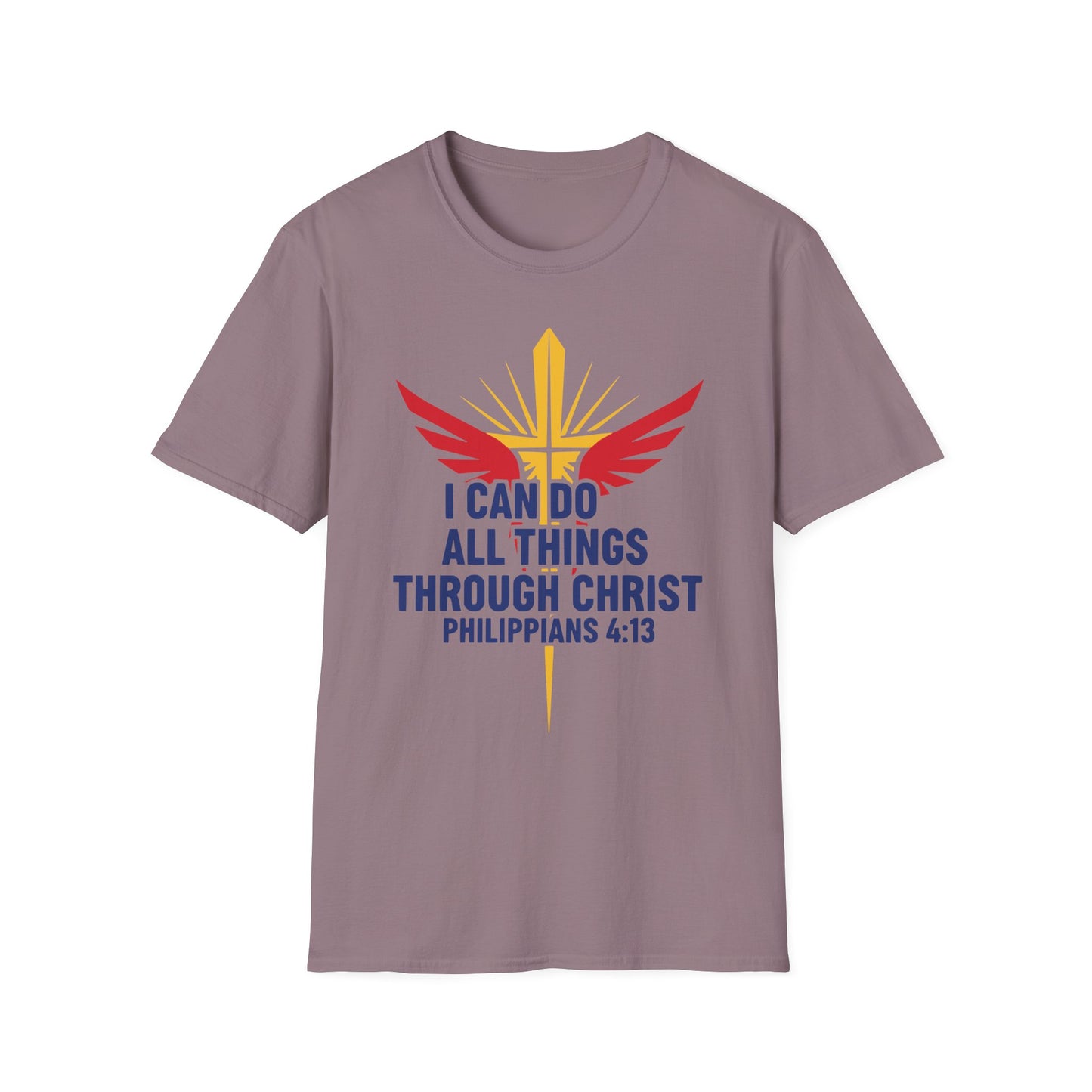 I Can Do All Things Through Christ Philippians 4:13 Christian Inspirational T-Shirt