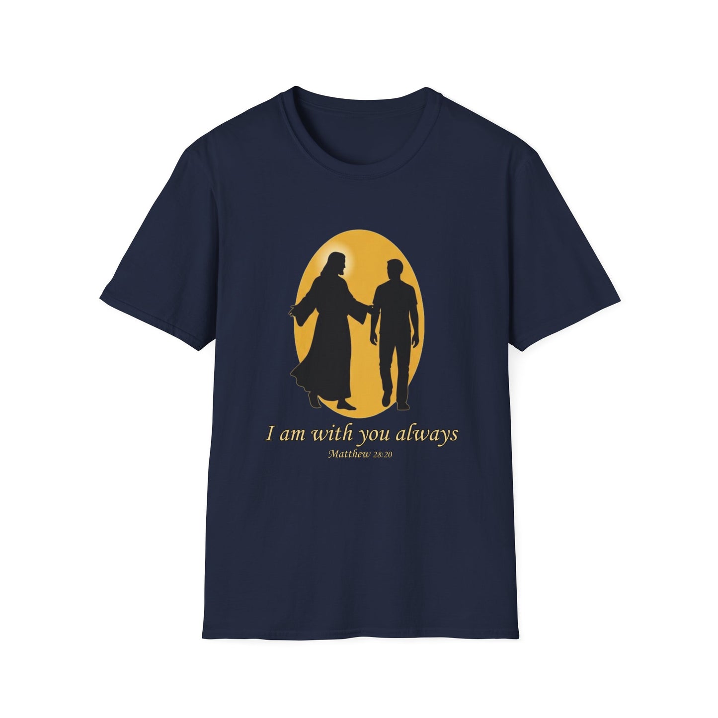 I Am With You Always Faith-Inspired Christian T-Shirt Matthew 28:20