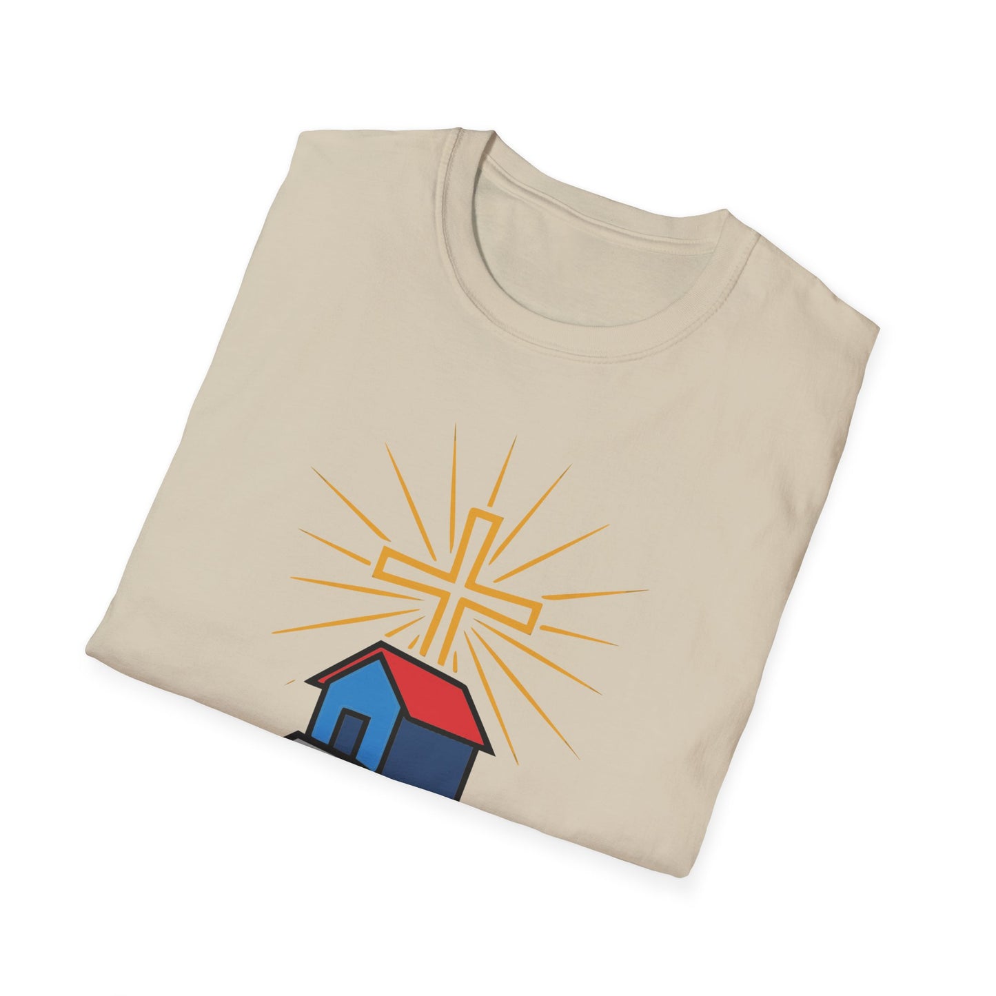 Firm Foundation Matthew 7:25 Inspirational Christian T-Shirt