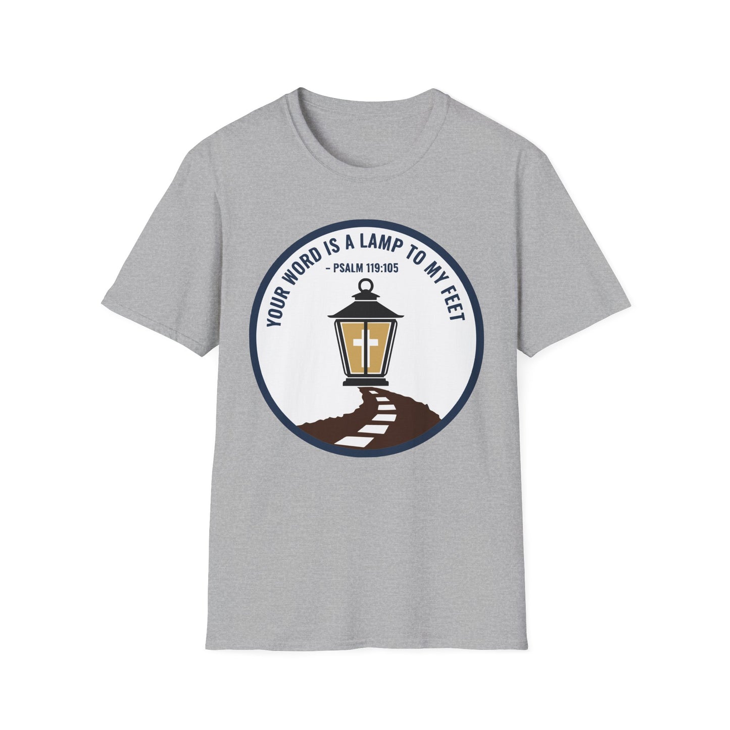 Your Word is a Lamp to My Feet Psalm 119:105 Inspirational Christian T-Shirt