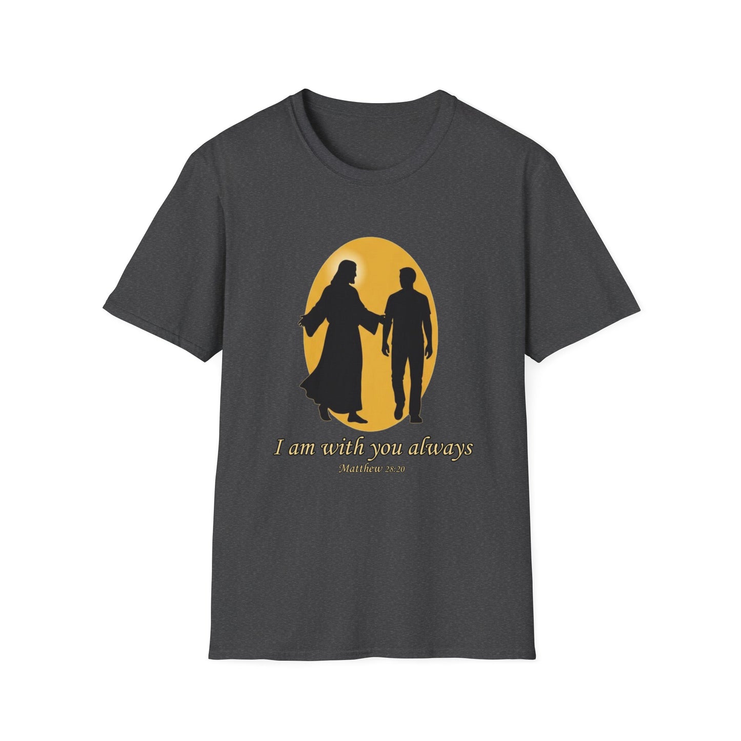 I Am With You Always Faith-Inspired Christian T-Shirt Matthew 28:20