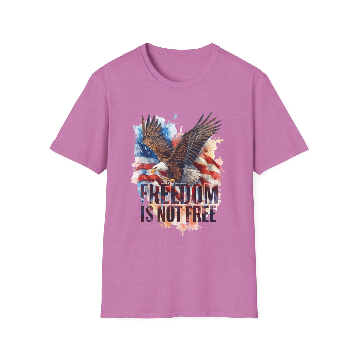 Freedom is Not Free - Flag and Eagle Patriotic T-Shirt