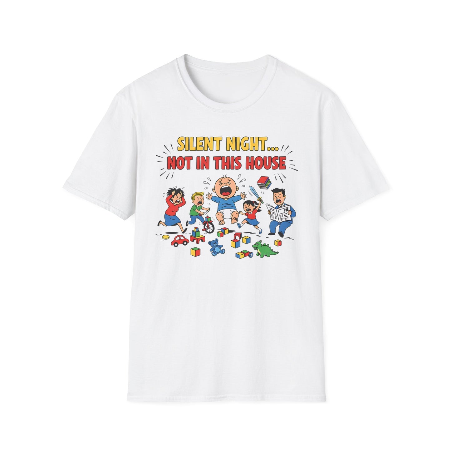 Silent Night Not in This House Funny Christmas T-Shirt