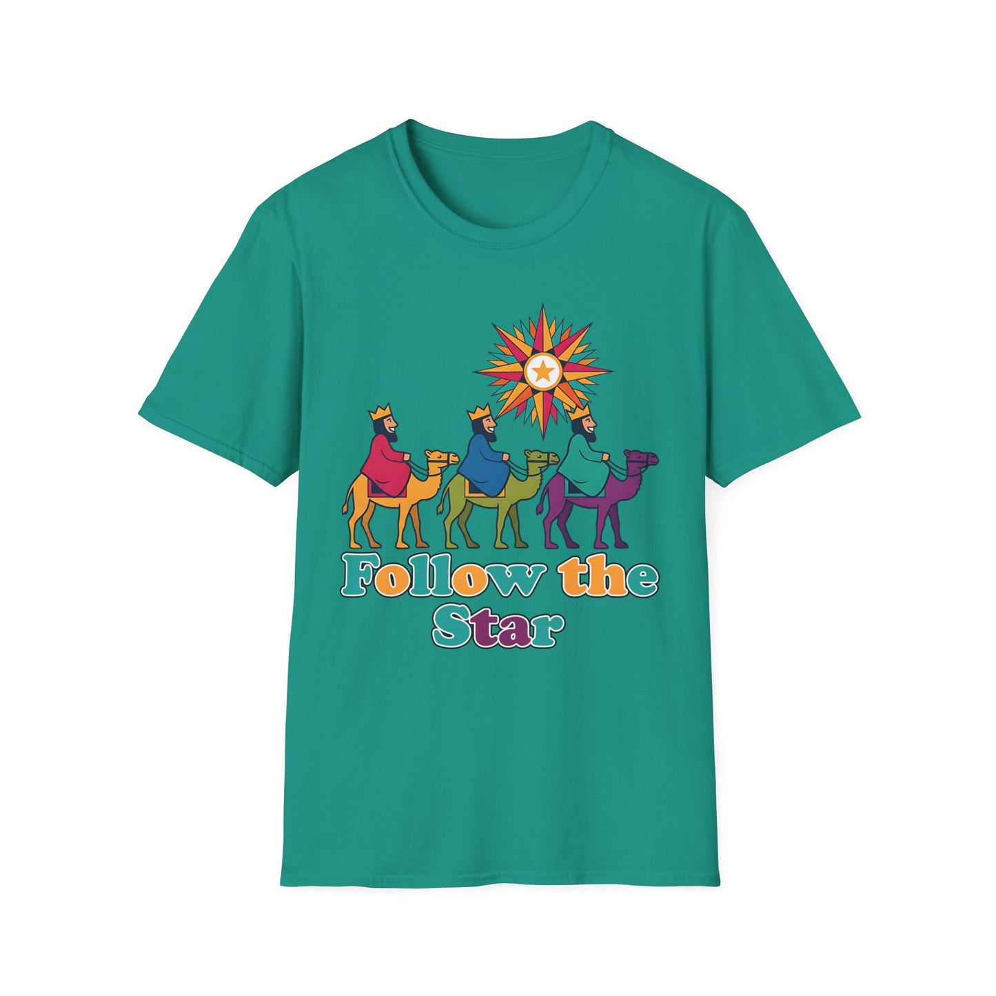 Follow the Star Christian Christmas T-Shirt
