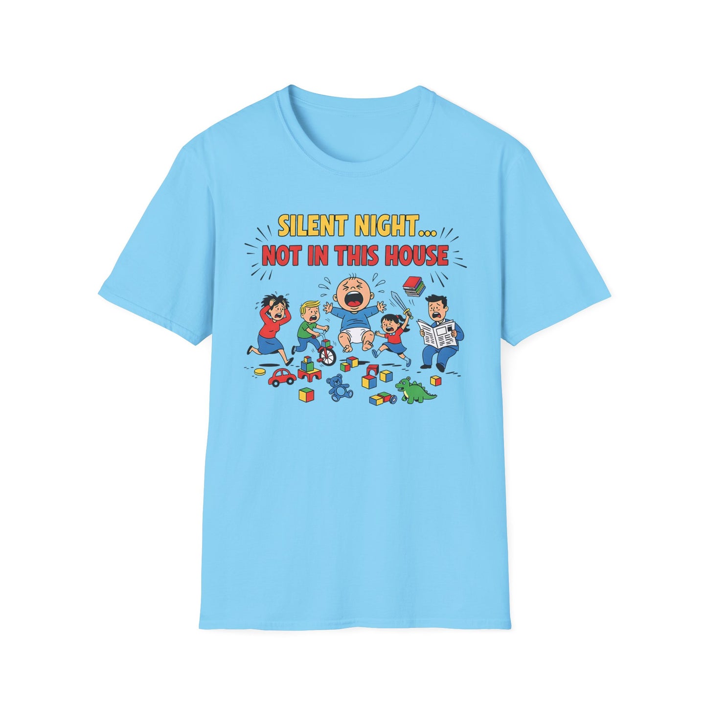 Silent Night Not in This House Funny Christmas T-Shirt