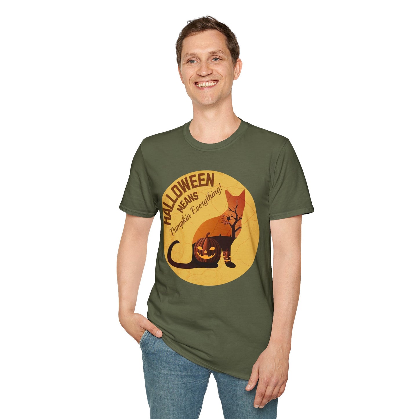 Pumpkin Everything - Halloween Cat Unisex T-Shirt