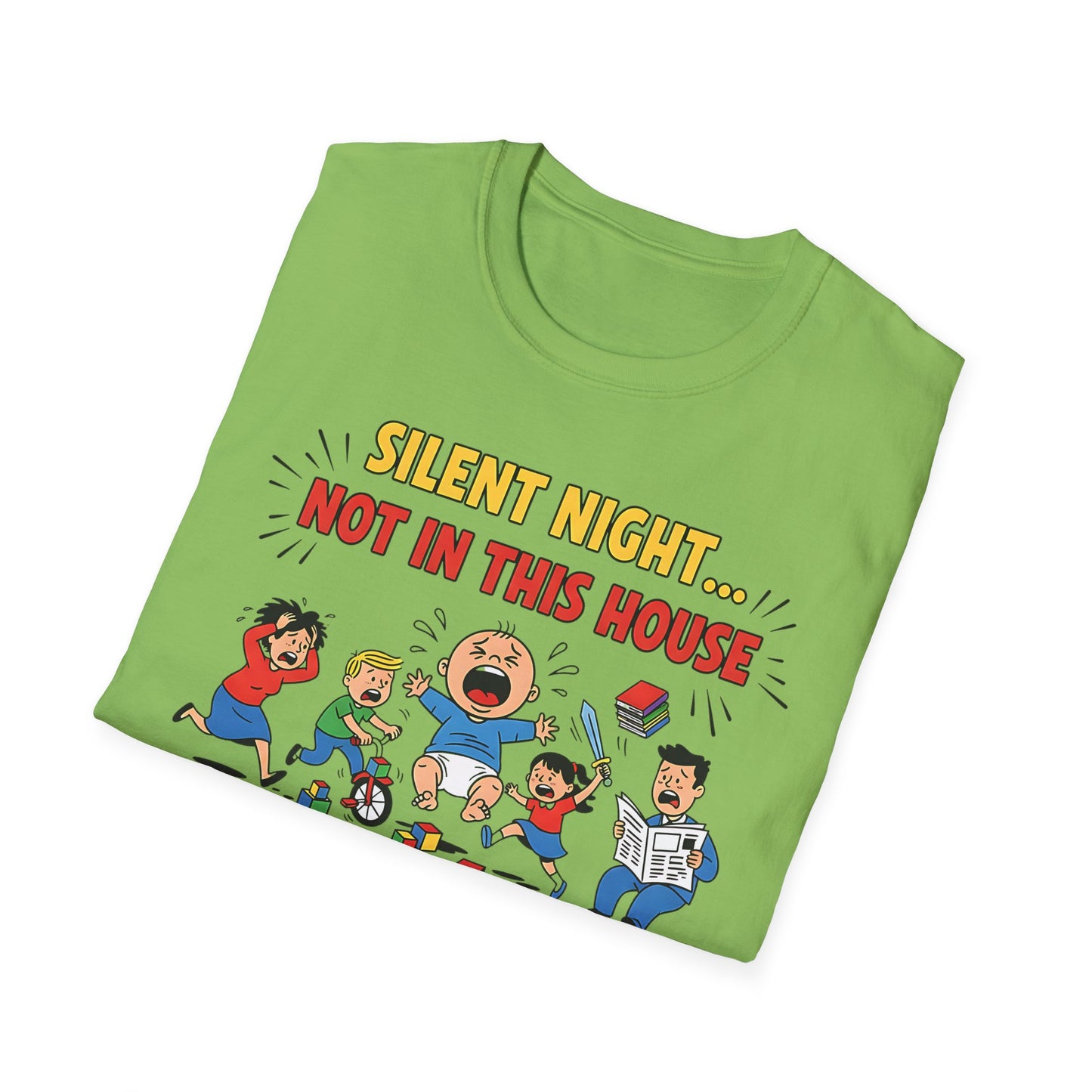 Silent Night Not in This House Funny Christmas T-Shirt