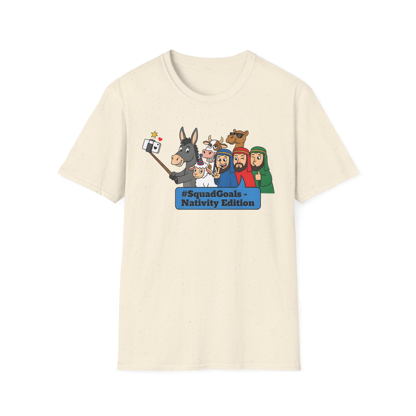 Nativity Squad Goals Selfie Funny Christmas Holiday T-Shirt