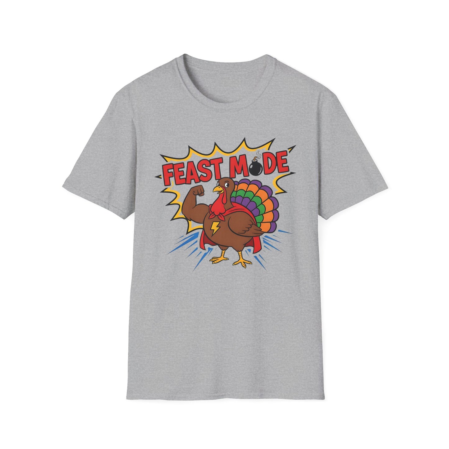 Feast Mode Funny Thanksgiving Turkey T-Shirt