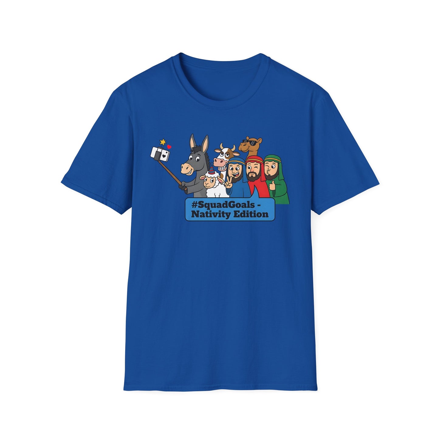 Nativity Squad Goals Selfie Funny Christmas Holiday T-Shirt