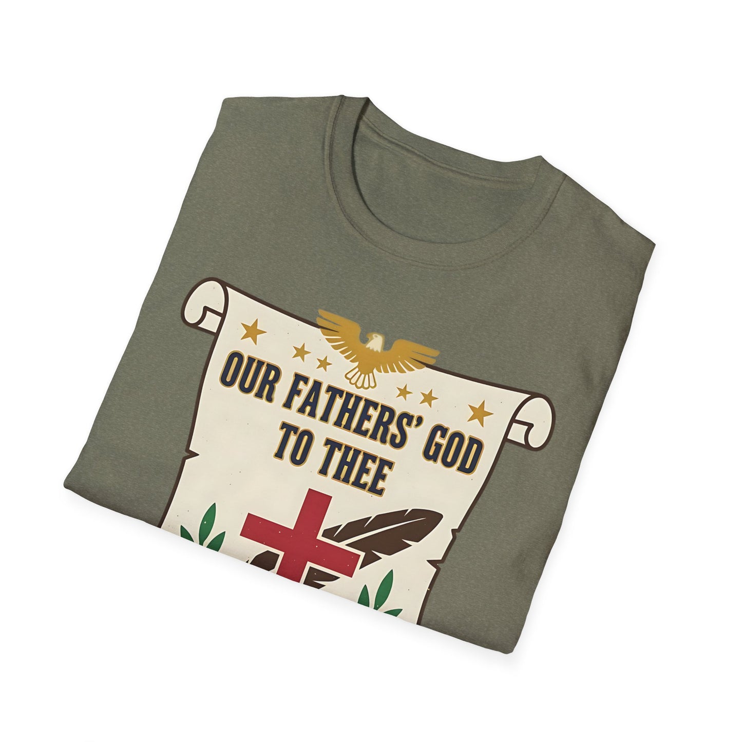 Our Fathers' God to Thee Christian Hymn T-Shirt