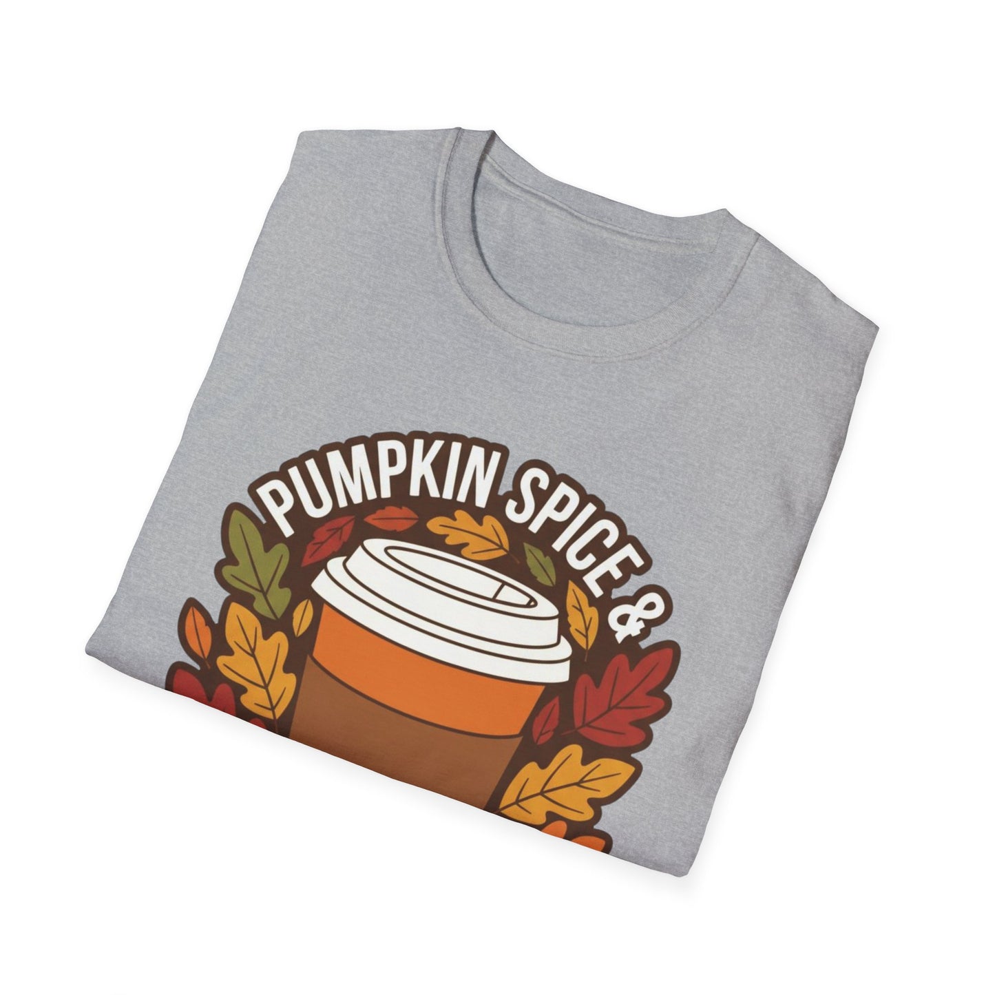 Pumpkin Spice & Thankful Vibes Fall Fashion T-Shirt