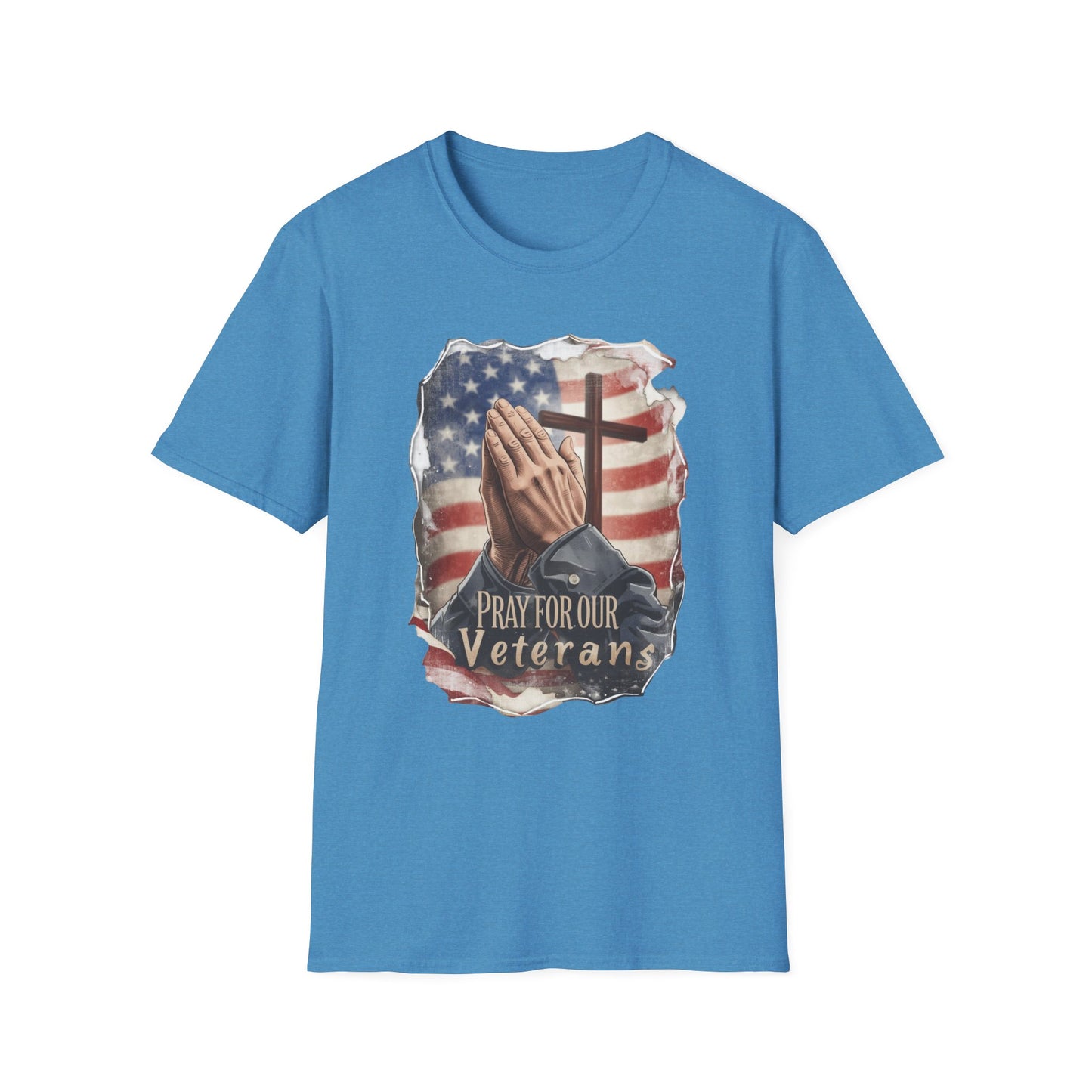 Pray For Our Veterans Christian Patriotic T-Shirt