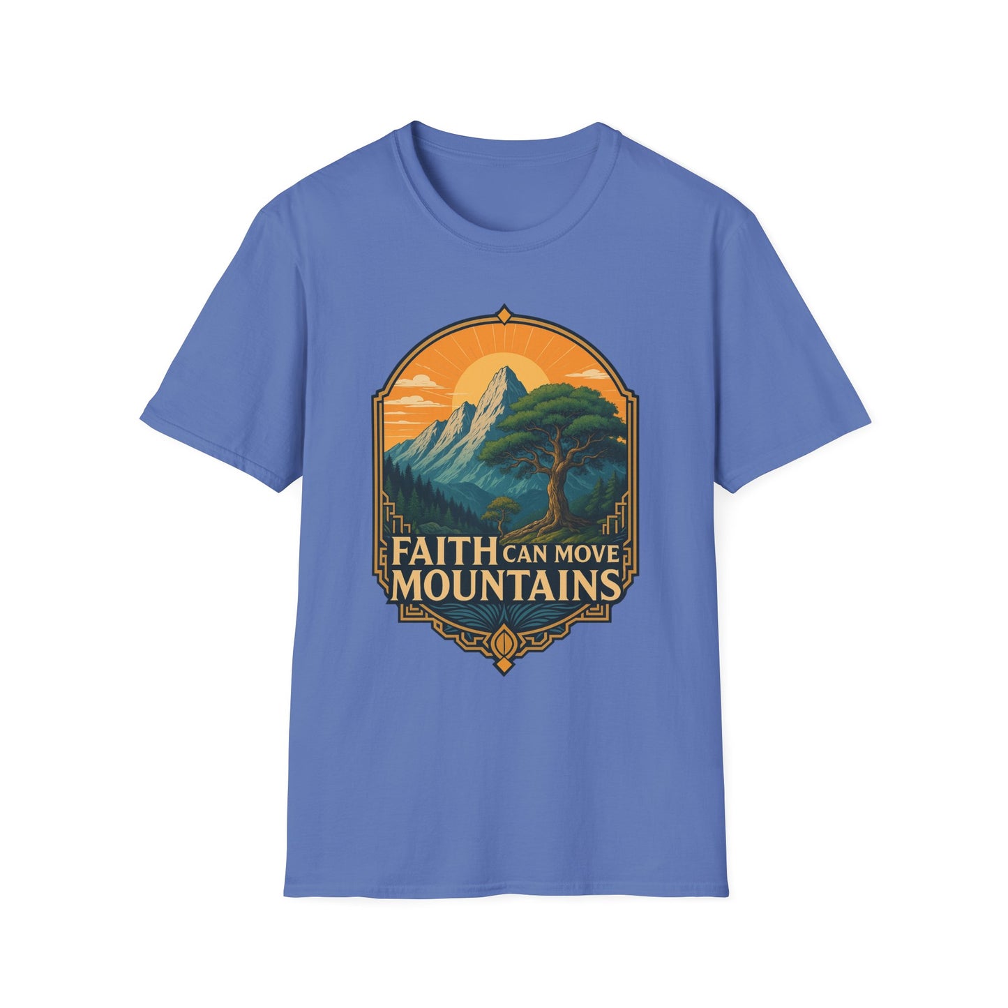 Faith Can Move Mountains Inspirational Christian Tee