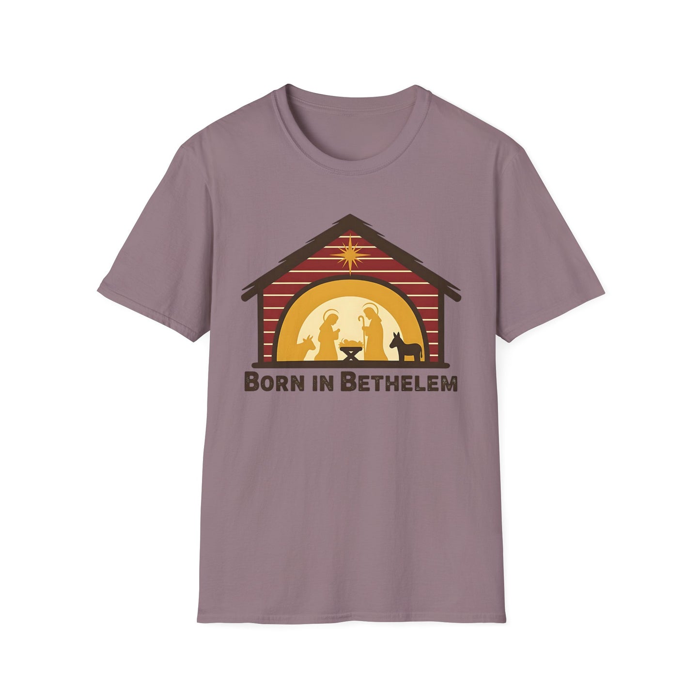 Born in Bethlehem Unisex Softstyle Christmas T-Shirt