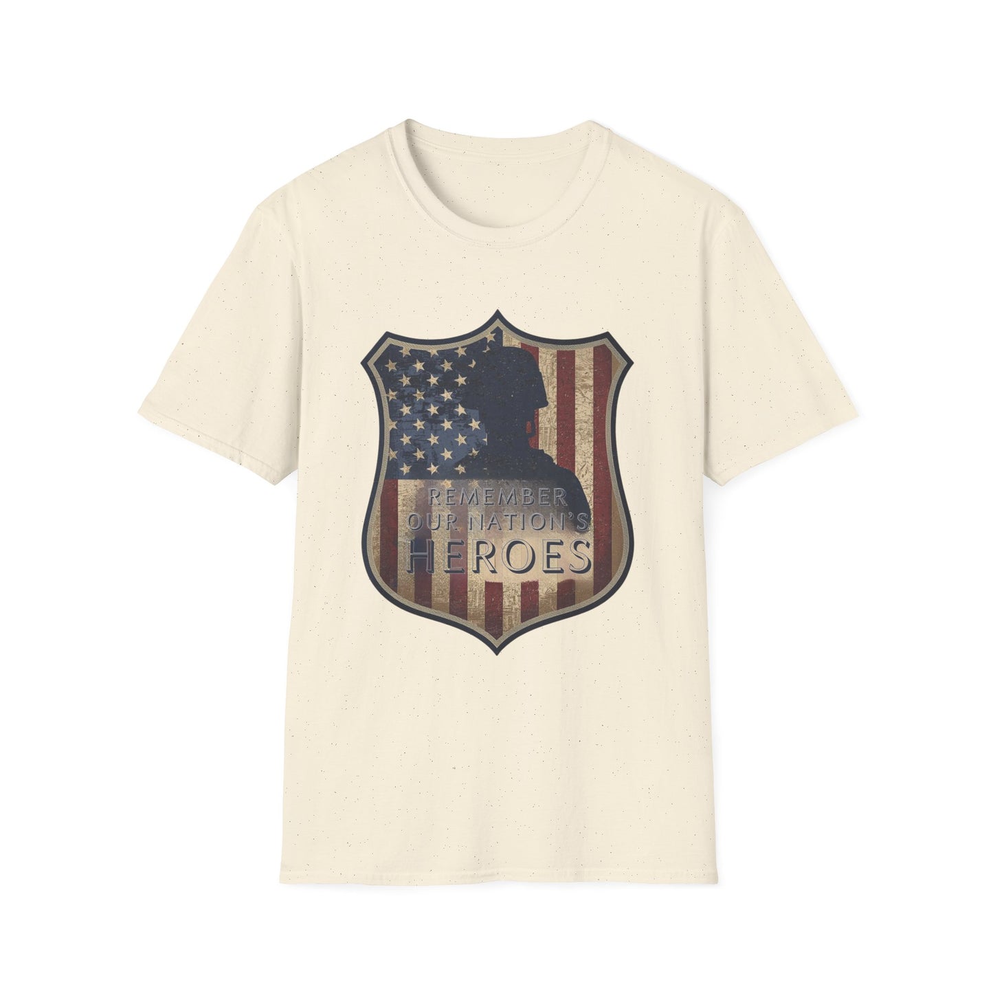Remember Our Nation's Heroes Unisex Softstyle Patriotic T-Shirt