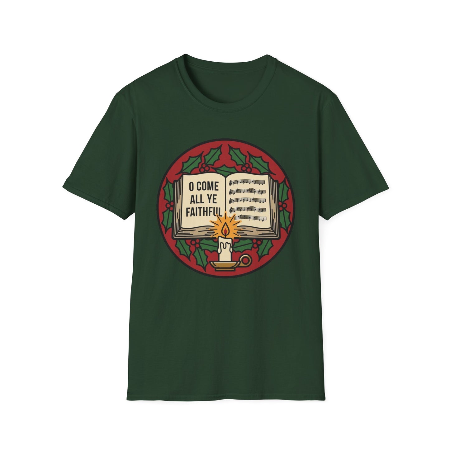 “O Come All Ye Faithful” Christmas T-Shirt