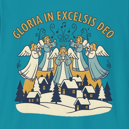 A078 - Gloria in Excelsis Deo Christmas T-Shirt