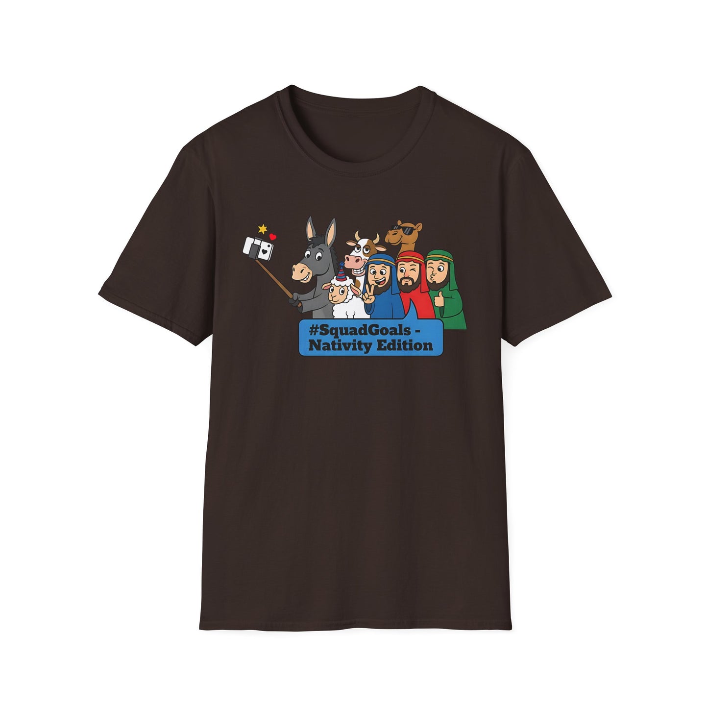 Nativity Squad Goals Selfie Funny Christmas Holiday T-Shirt