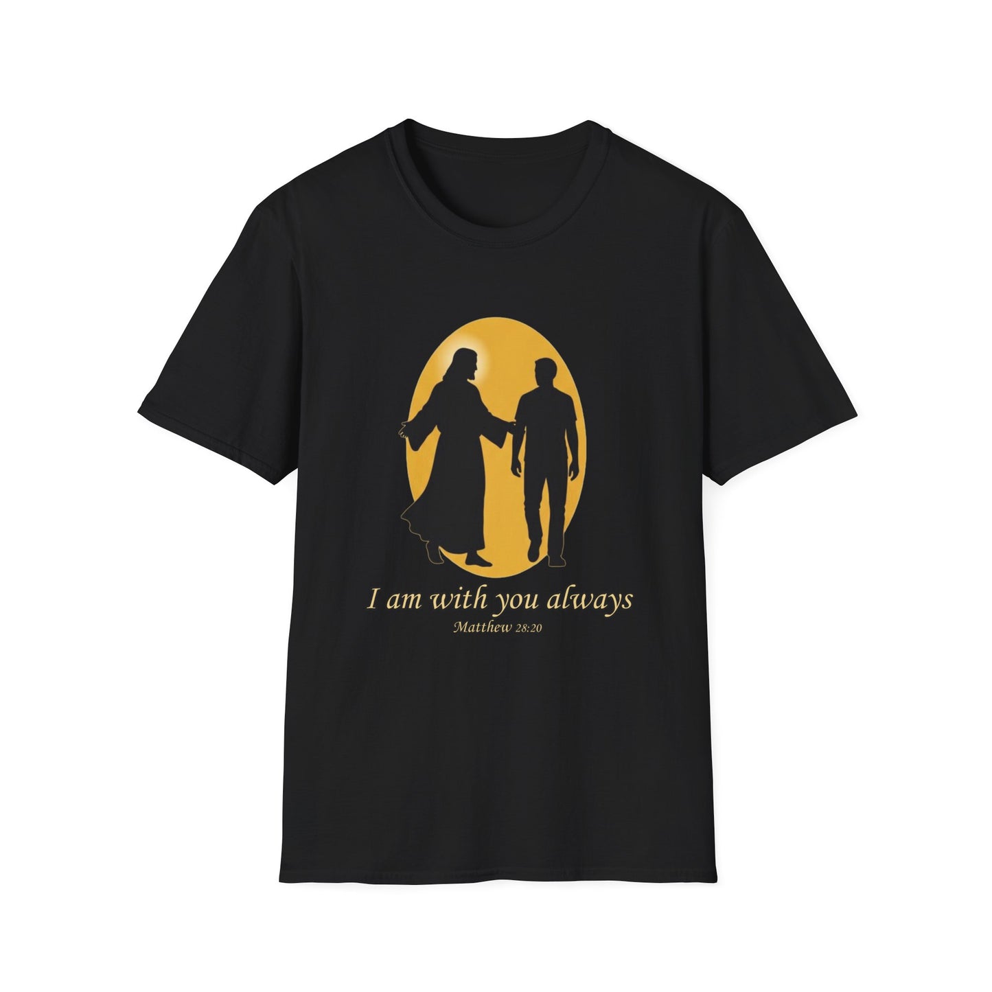 I Am With You Always Faith-Inspired Christian T-Shirt Matthew 28:20