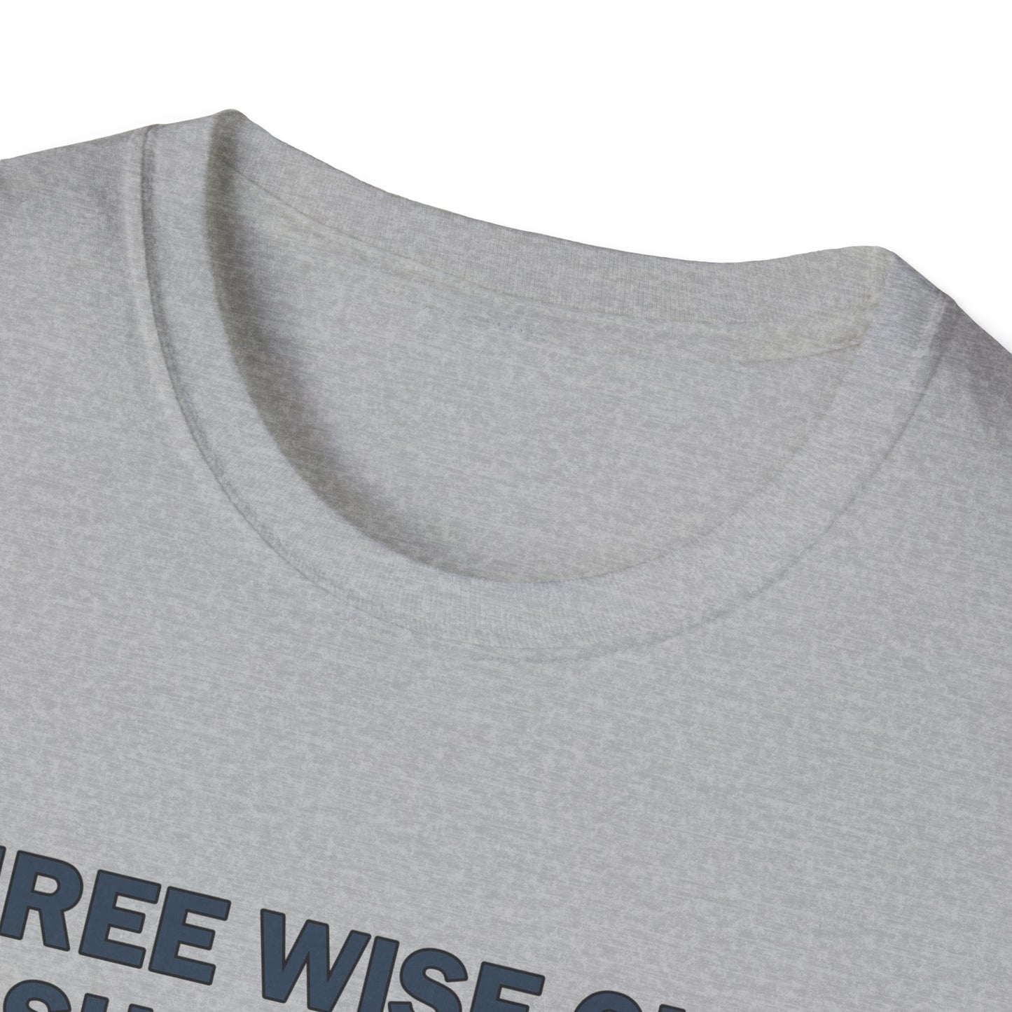 Three Wise Guys Showed Up Eisegesis Edition Theology Humor Christmas T-Shirt