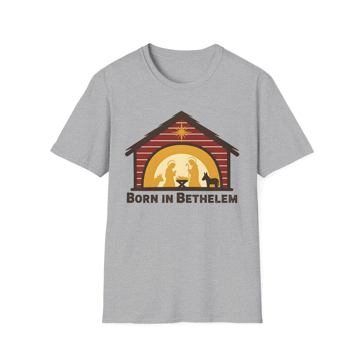 Born in Bethlehem Unisex Softstyle Christmas T-Shirt