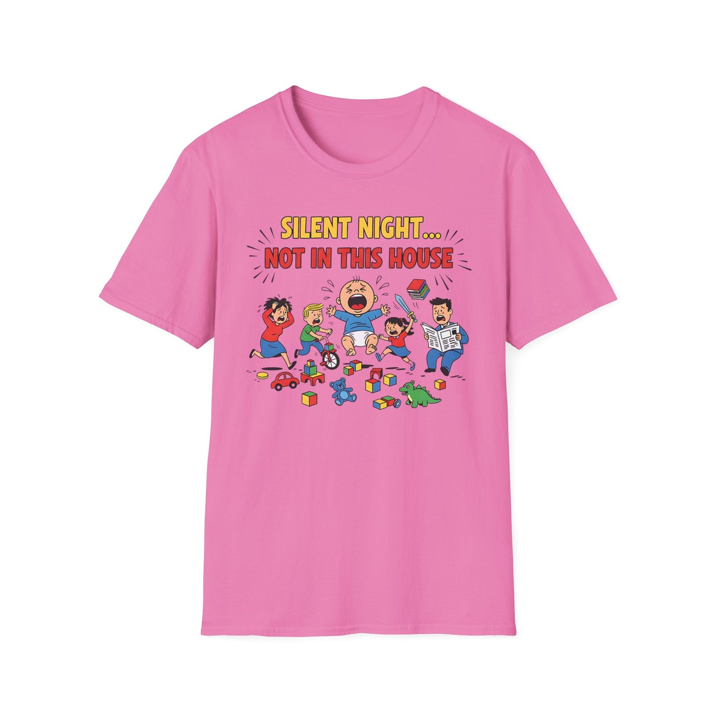 Silent Night Not in This House Funny Christmas T-Shirt