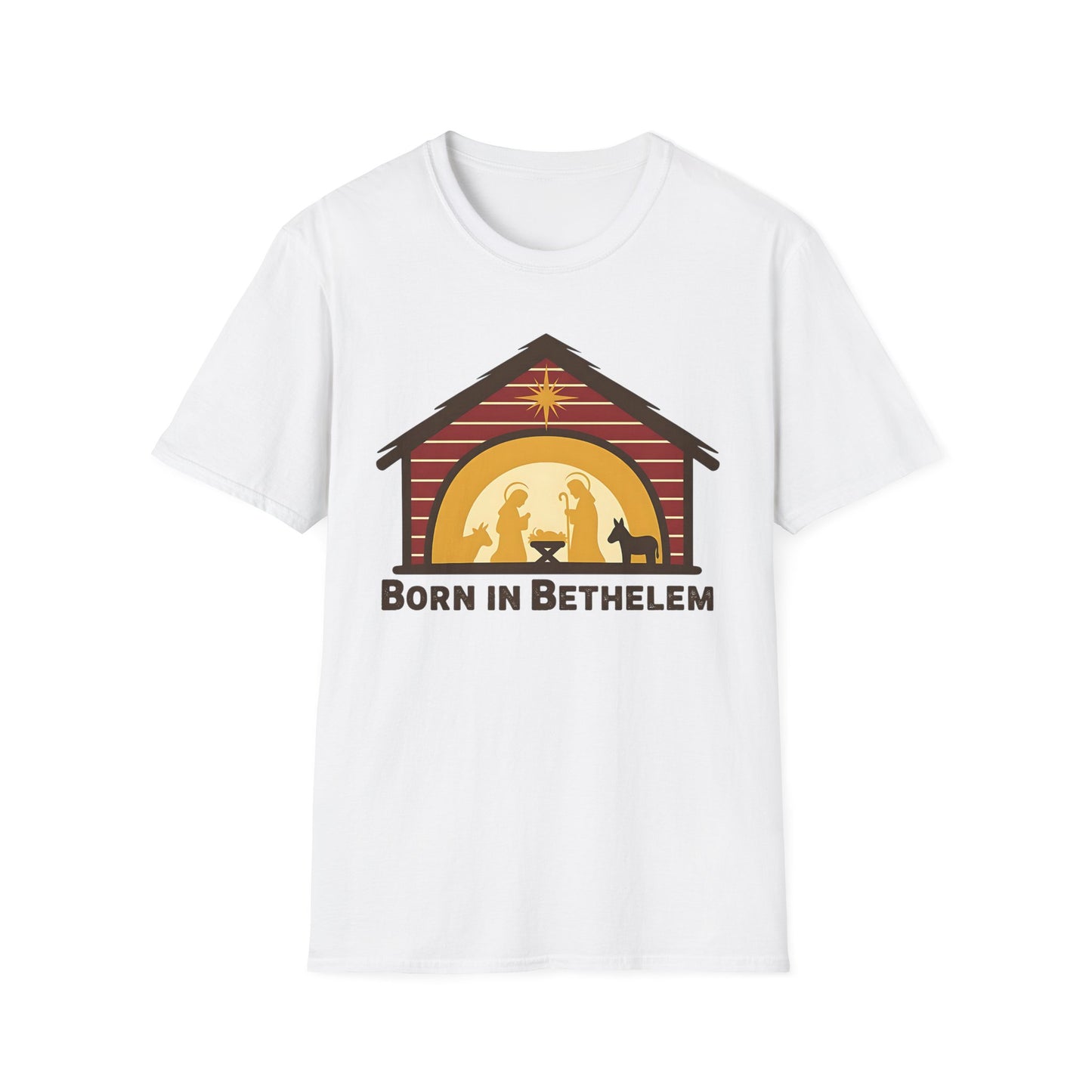 Born in Bethlehem Unisex Softstyle Christmas T-Shirt