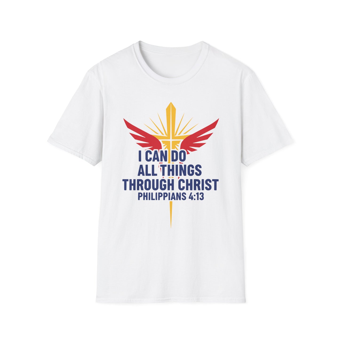 I Can Do All Things Through Christ Philippians 4:13 Christian Inspirational T-Shirt