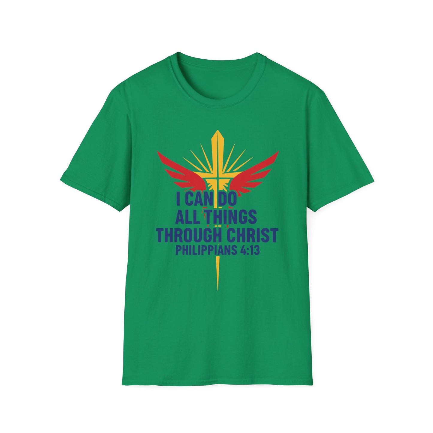 I Can Do All Things Through Christ Philippians 4:13 Christian Inspirational T-Shirt