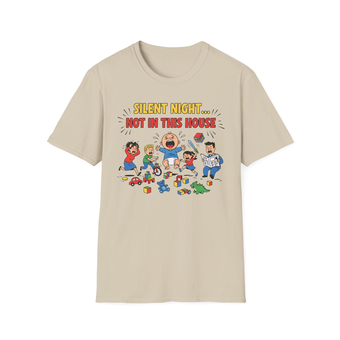 Silent Night Not in This House Funny Christmas T-Shirt