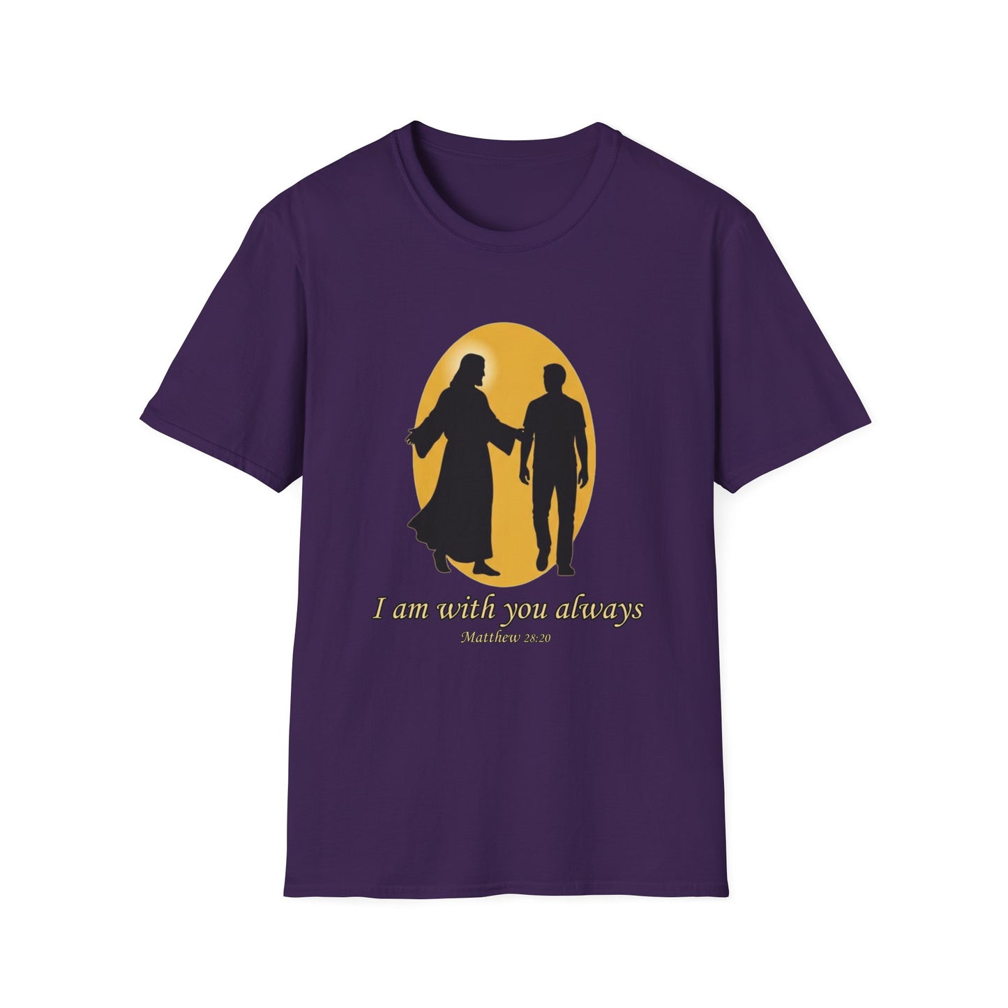 I Am With You Always Faith-Inspired Christian T-Shirt Matthew 28:20
