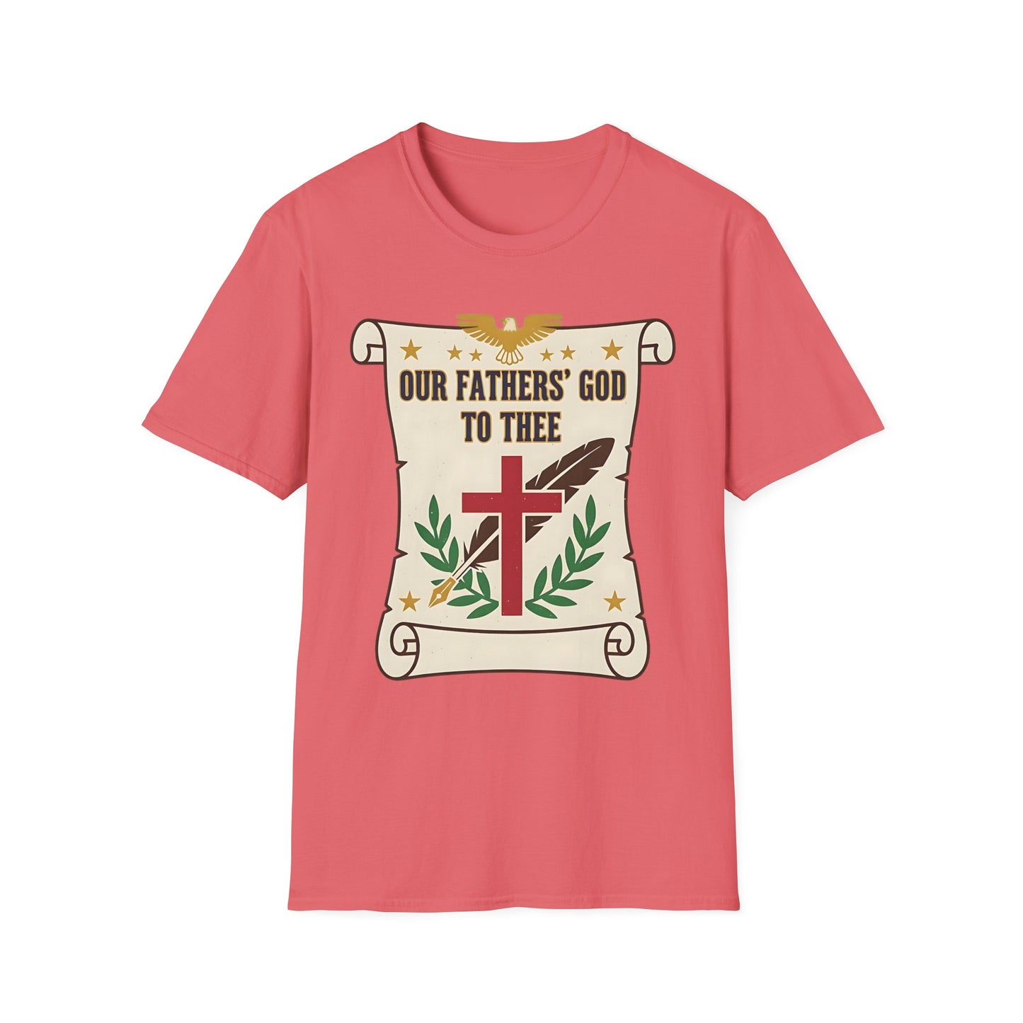 Our Fathers' God to Thee Christian Hymn T-Shirt