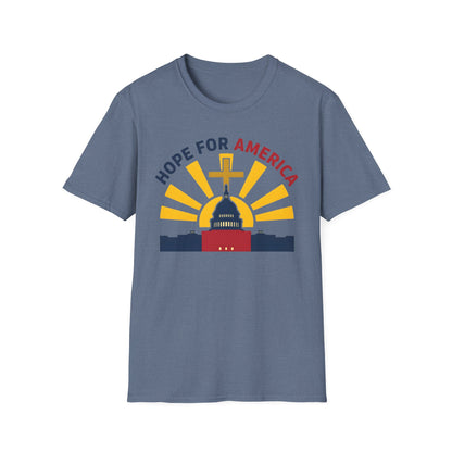 Hope for America Christian Patriotic T-Shirt — Capitol & Cross Design
