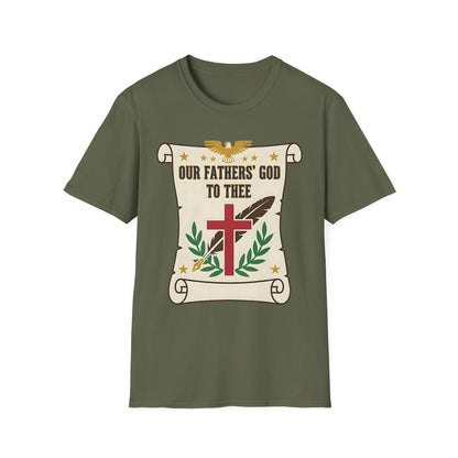 Our Fathers' God to Thee Christian Hymn T-Shirt