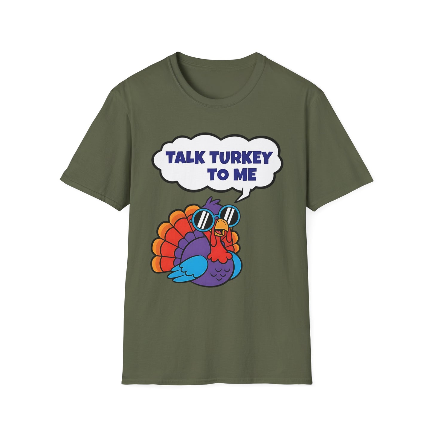 A056 - Talk Turkey to Me Funny Thanksgiving T-Shirt