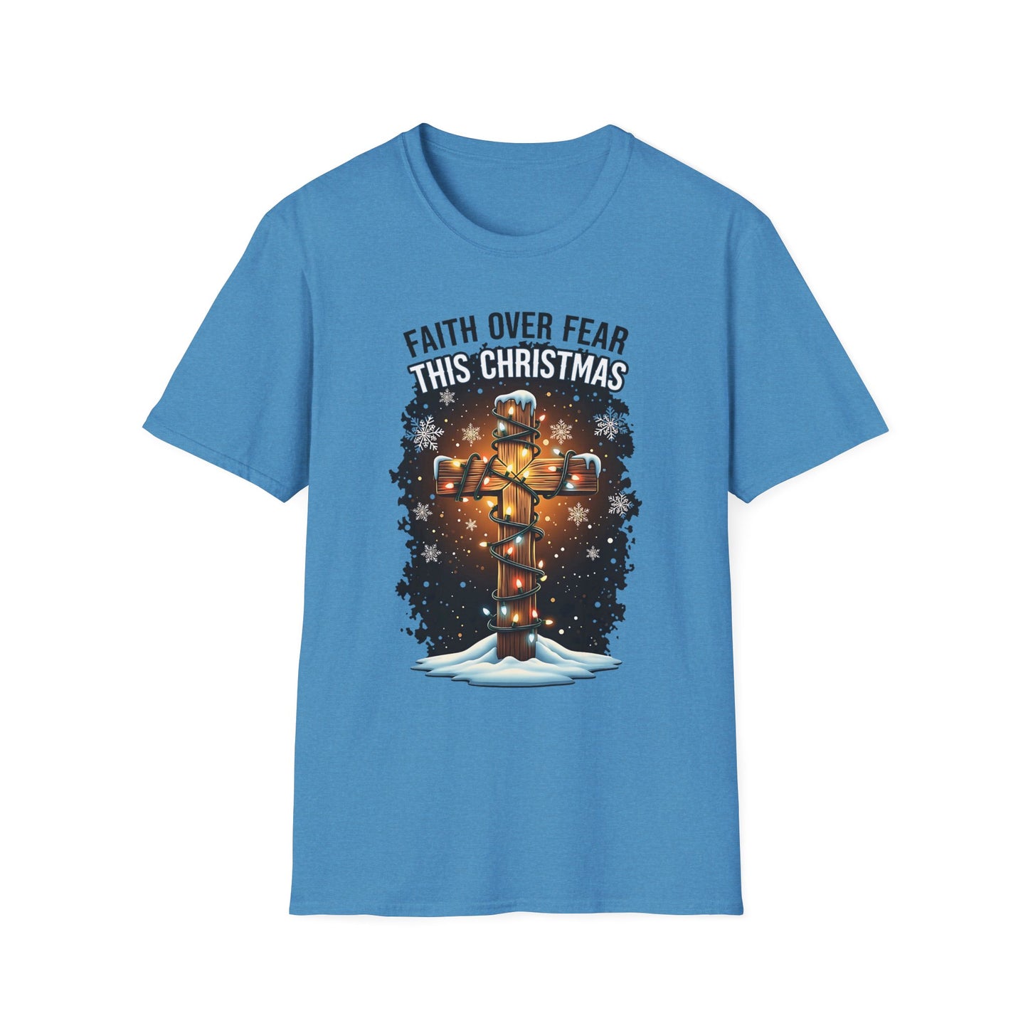 A064 - Faith Over Fear This Christmas T-Shirt