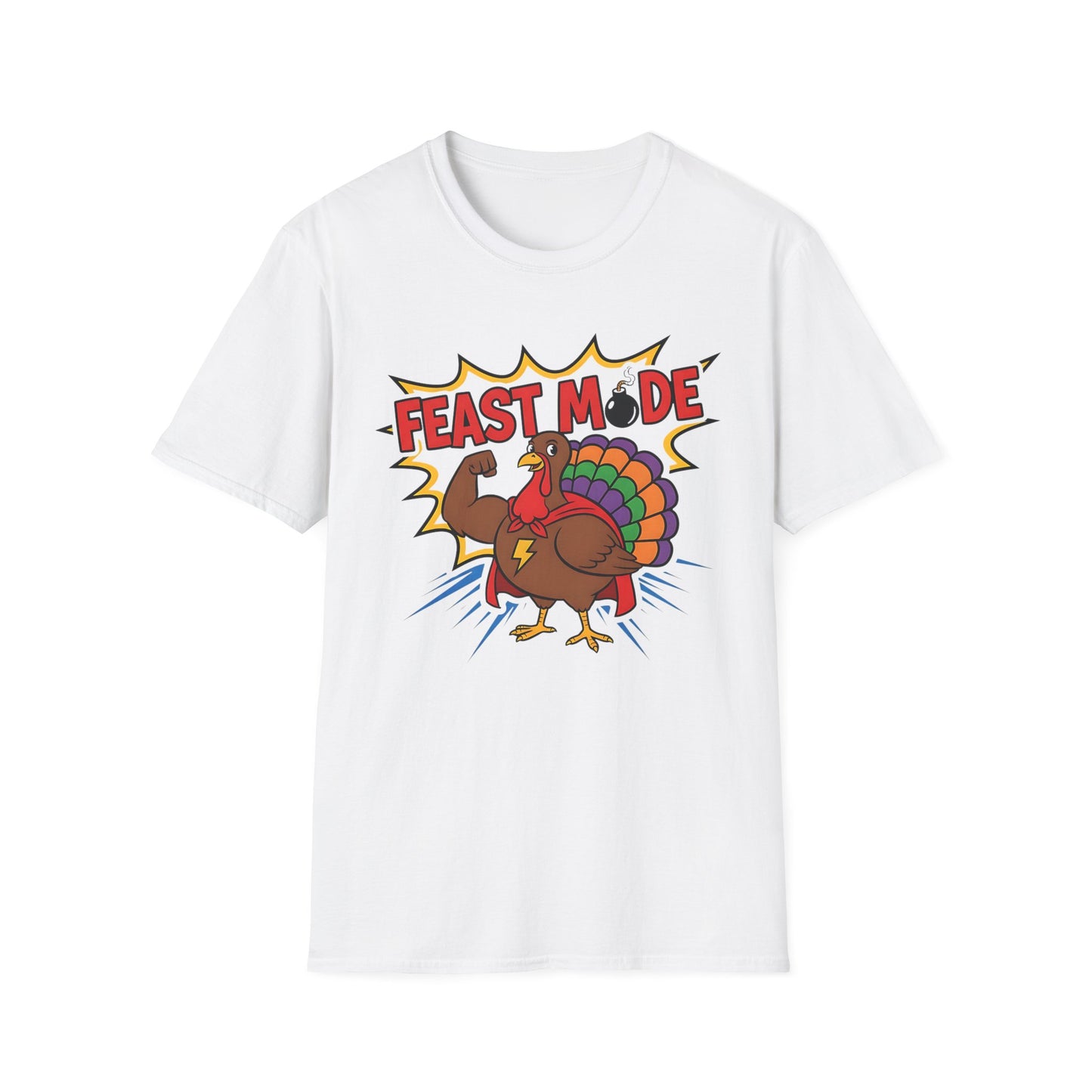 A057 - Feast Mode Funny Thanksgiving Turkey T-Shirt