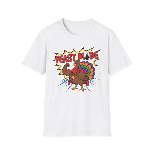 A057 - Feast Mode Funny Thanksgiving Turkey T-Shirt