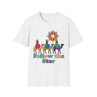 A088 - Follow the Star Christian Christmas T-Shirt