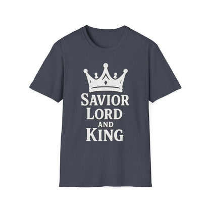 Savior Lord and King Unisex Softstyle Christian T-Shirt