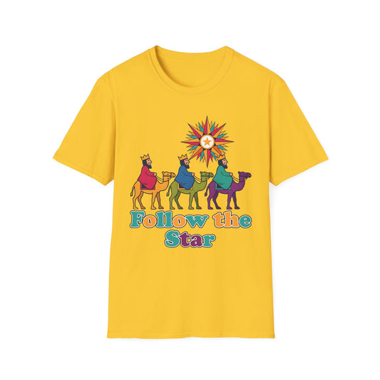 A088 - Follow the Star Christian Christmas T-Shirt